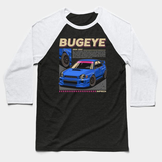 Subaru WRX Bugeye Baseball T-Shirt by squealtires